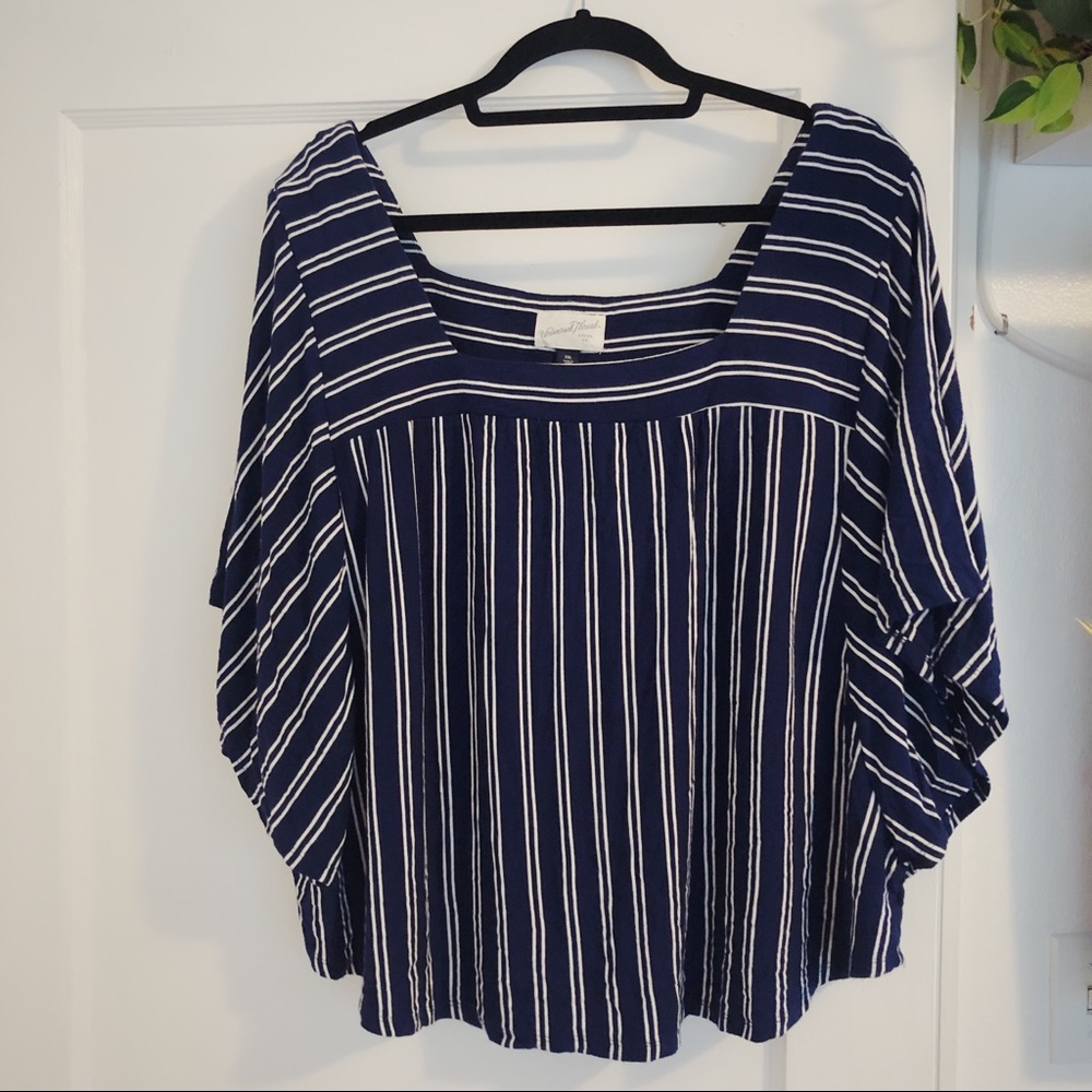 Blue striped shirt